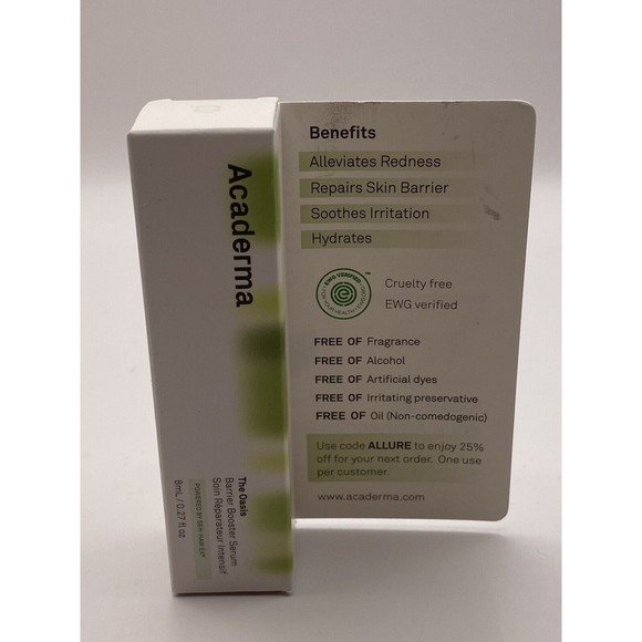 Acaderma - The Oasis - Barrier Booster Serum 8mL /.27 fl oz NEW in box sensitive - Picture 1 of 4